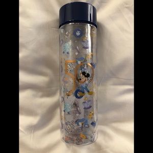 NEW 50th Anniversary Water‎ Bottle Walt Disney World Parks Clear Mickey Epcot